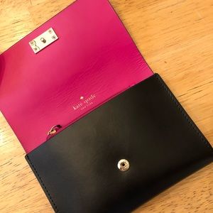 Black and pink Kate Spade Arbor Hill Wallet